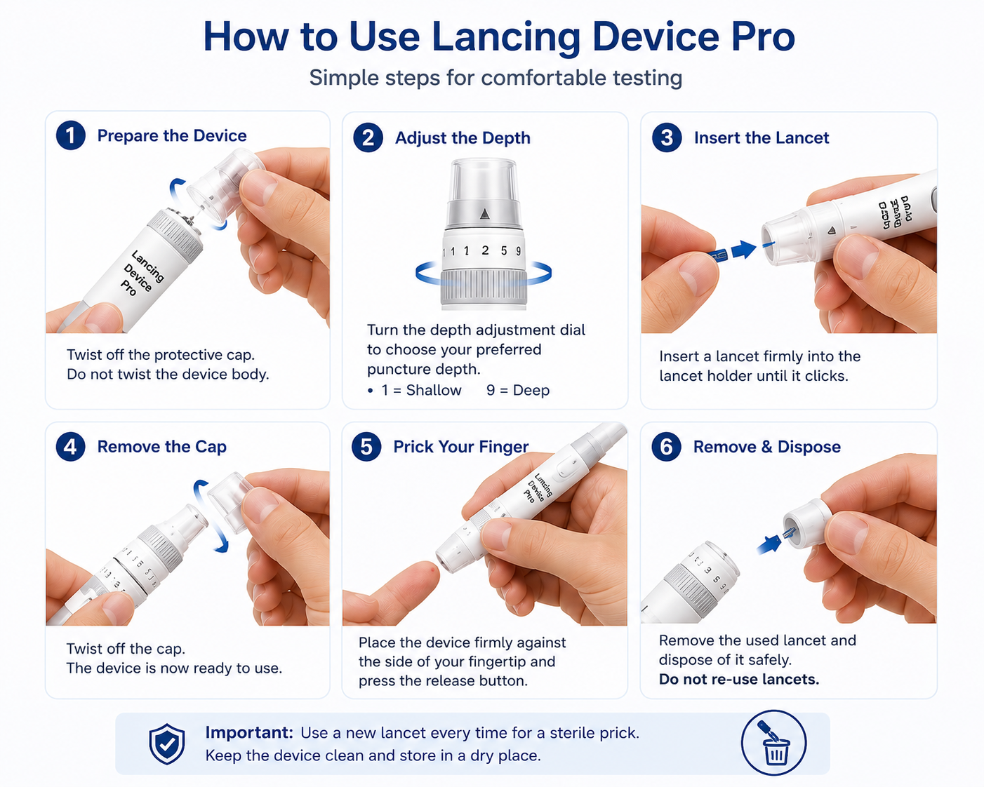 Nop Velmora HealthCare Theme. Lancing Device Pro